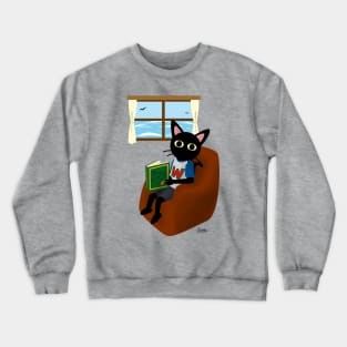 Reading a book Crewneck Sweatshirt